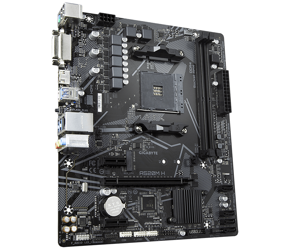 AMD GIGABYTE A520M K V2