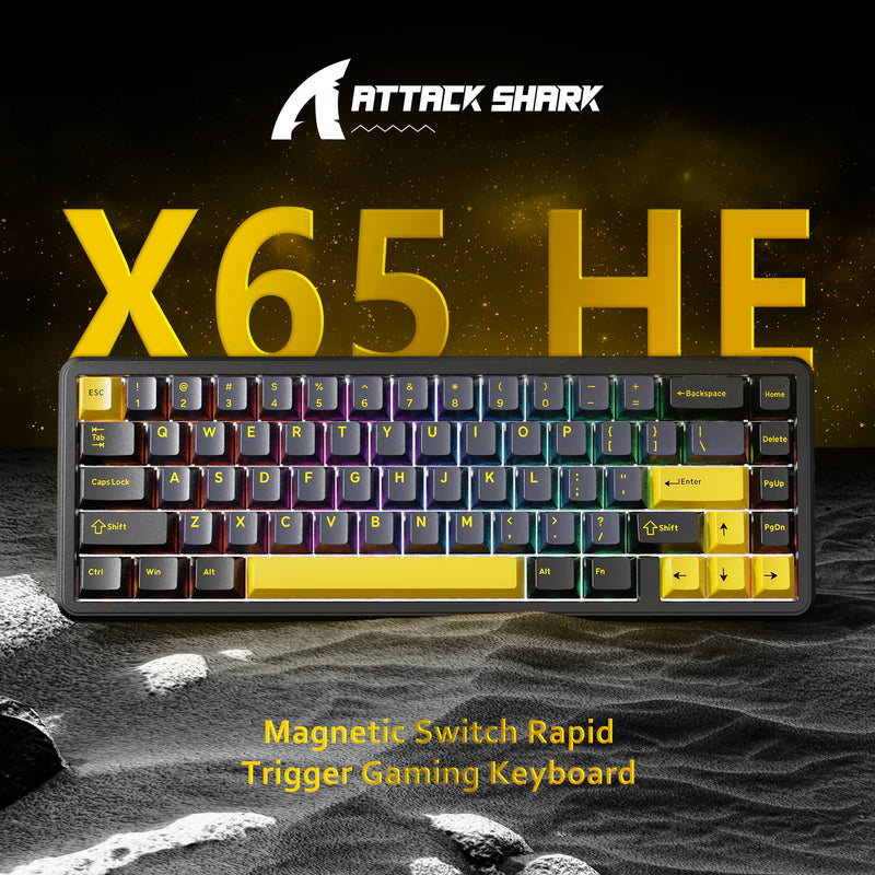 keyboard Gaming Attack shark x65 HE Magnetic Switch Starry Black