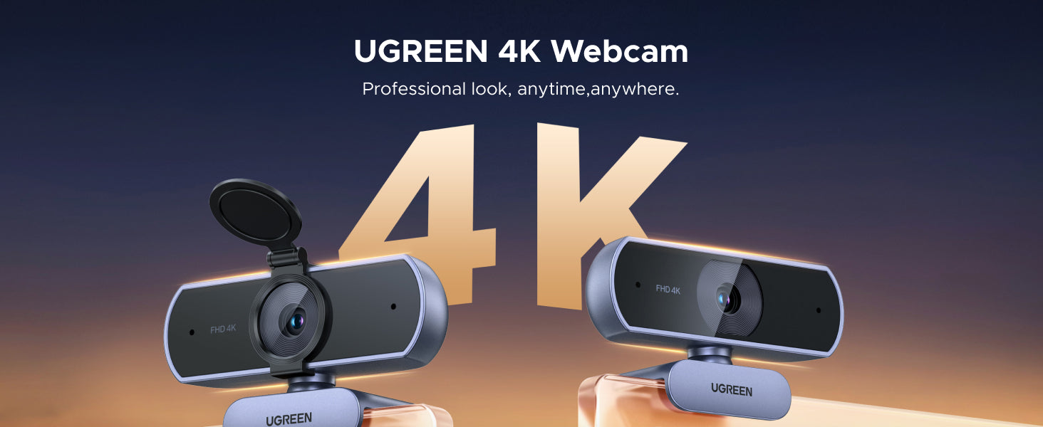 UGREEN 4K Webcam for PC Ultra HD